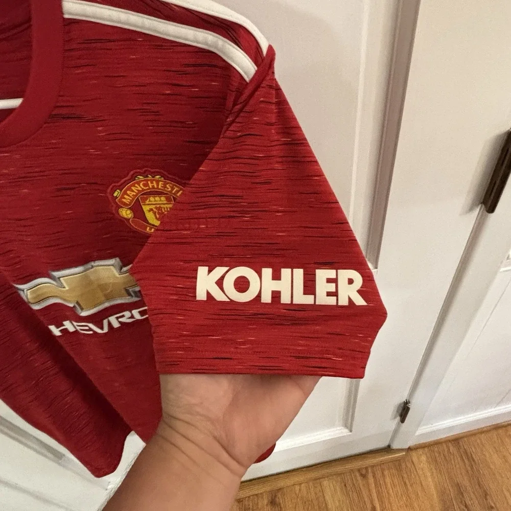 Rashford Manchester United Home football shirt 2020  2021 Adidas Mens Size Large